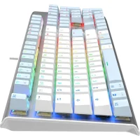 Клавиатура A4Tech Fstyler FS100 Neon (серебристый/голубой) фото 4